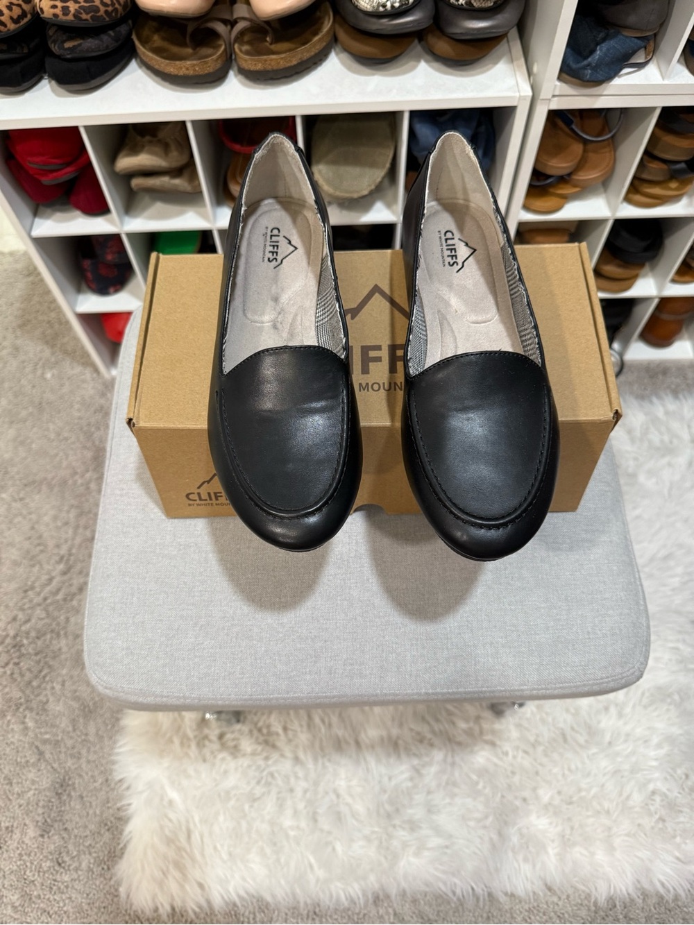 Cliffs by WHITE MOUNTAIN Black Slip-On Loafers for Women